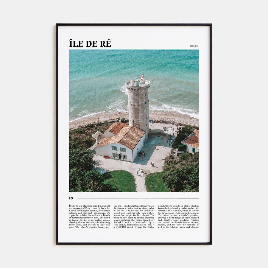 Île de Ré Travel Color Poster
