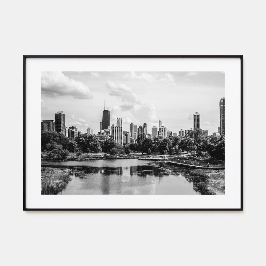 Illinois Landscape B&W Poster