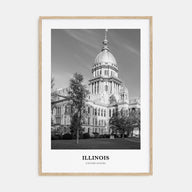 Illinois Portrait B&W No 1 Poster
