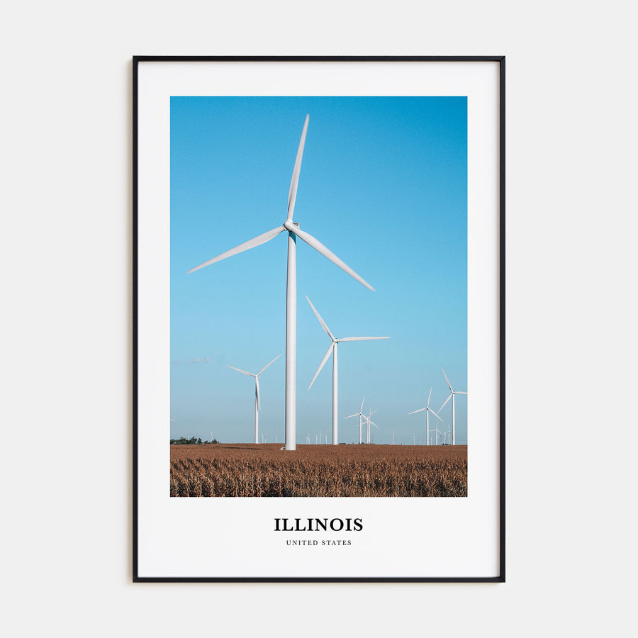 Illinois Portrait Color No 1 Poster