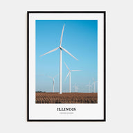 Illinois Portrait Color No 1 Poster