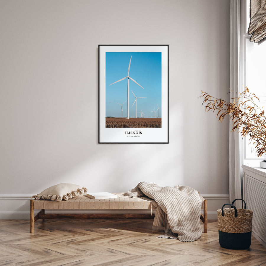 Illinois Portrait Color No 1 Poster