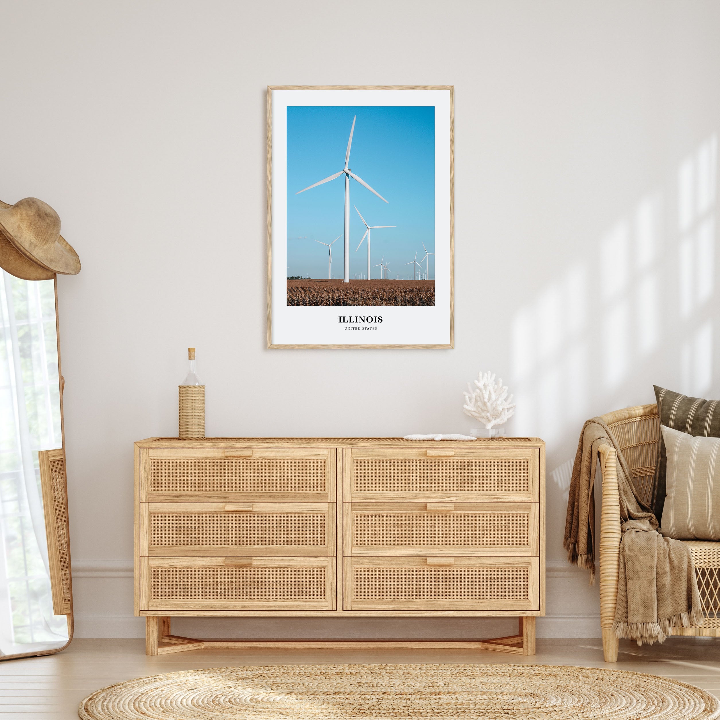 Illinois Portrait Color No 1 Poster