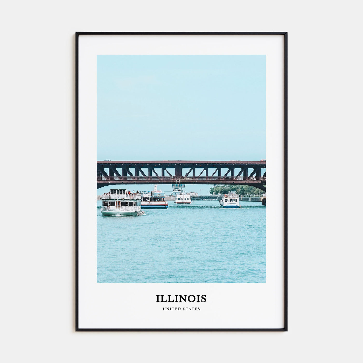 Illinois Portrait Color No 2 Poster