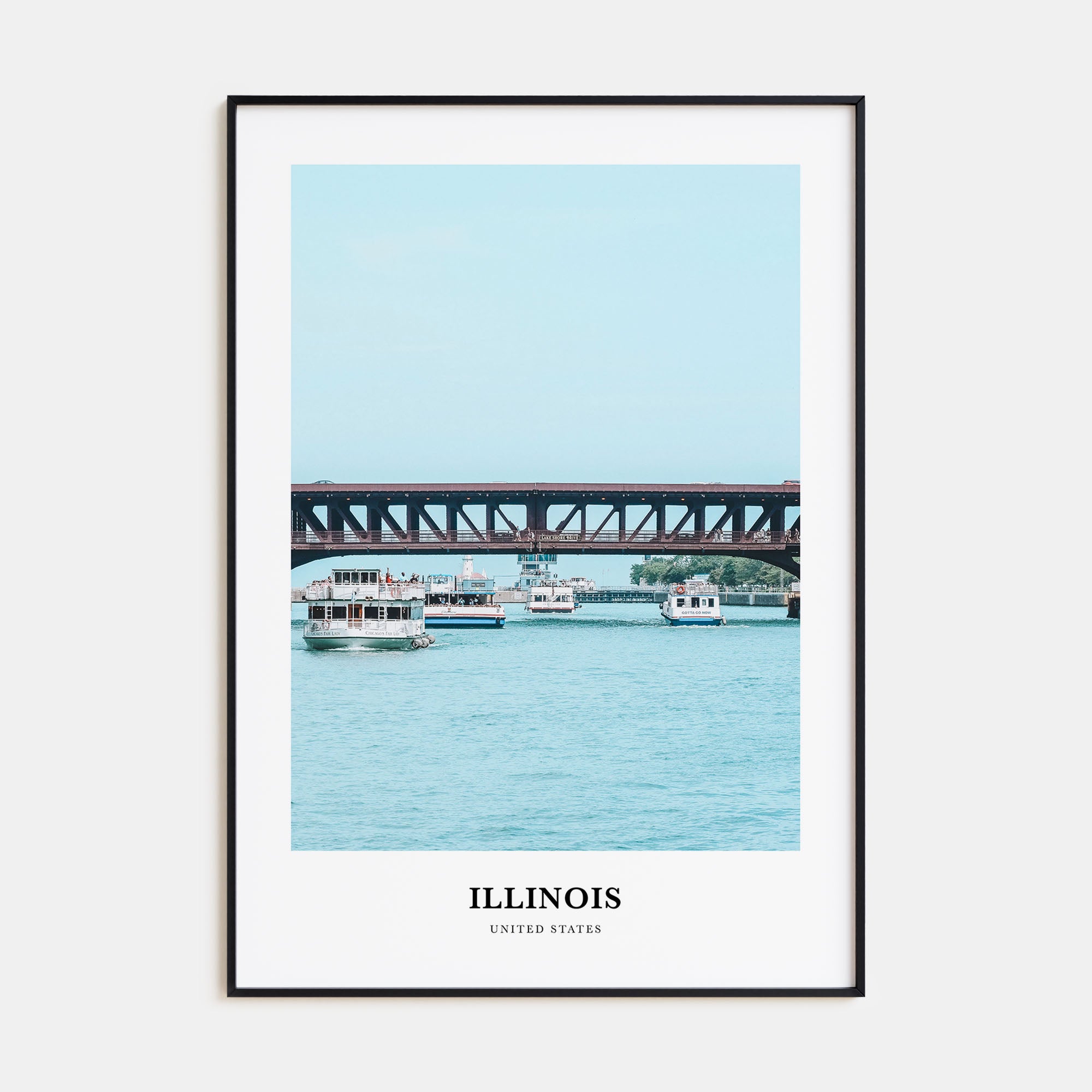 Illinois Portrait Color No 2 Poster