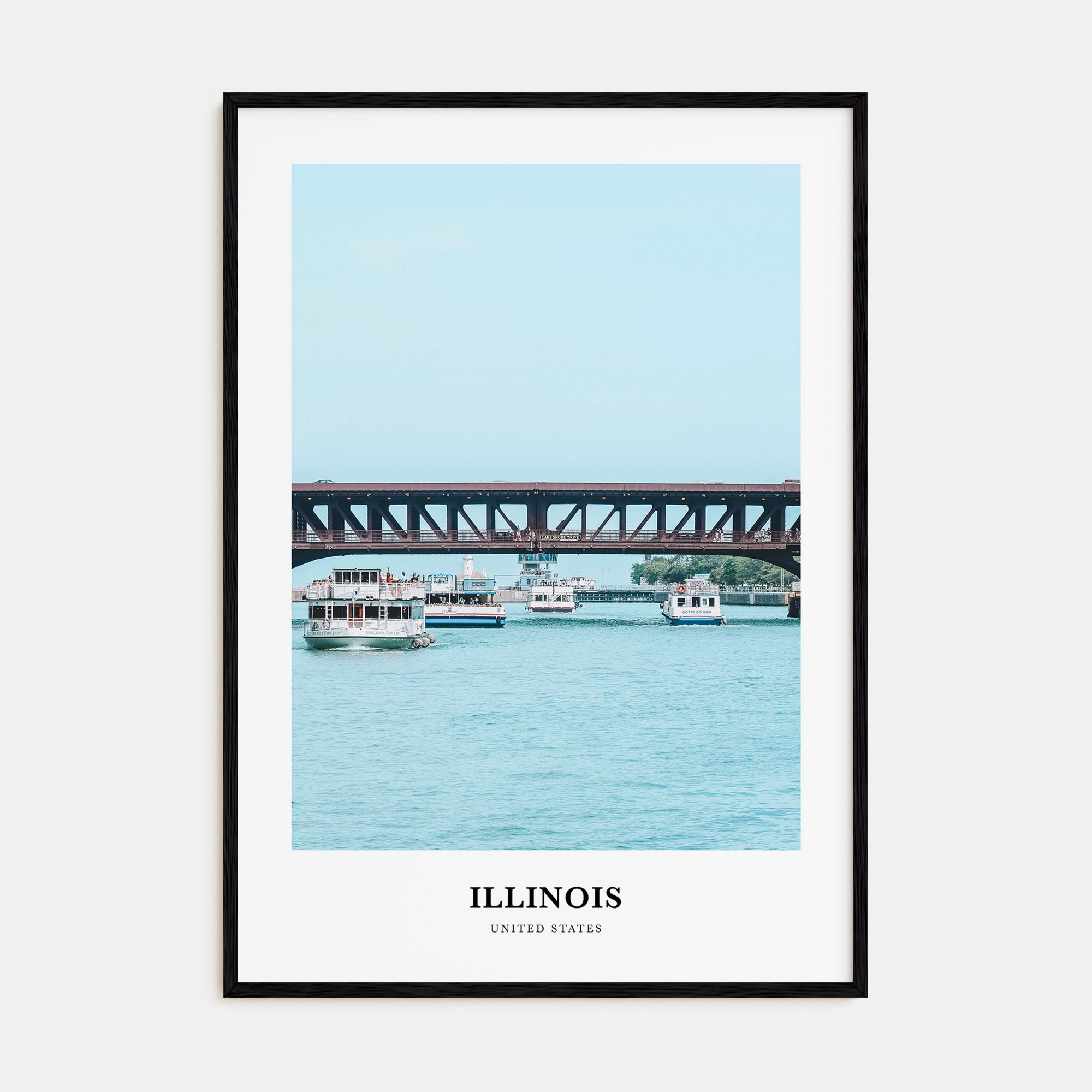 Illinois Portrait Color No 2 Poster