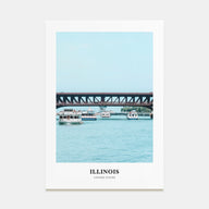 Illinois Portrait Color No 2 Poster
