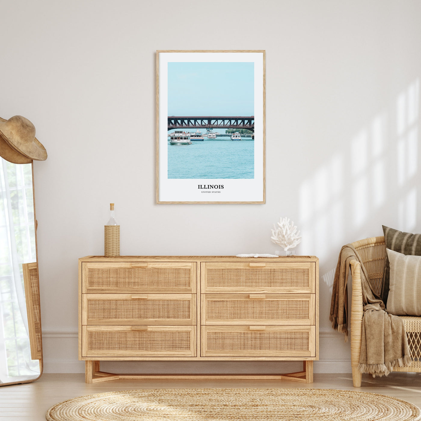 Illinois Portrait Color No 2 Poster