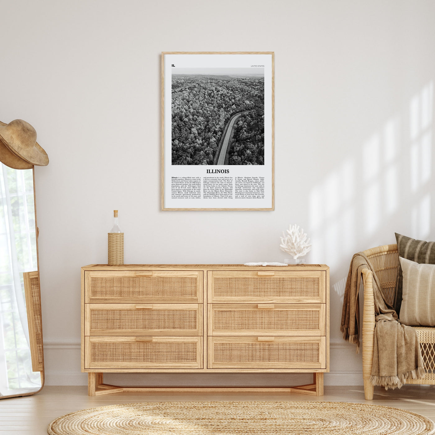 Illinois Travel B&W No 2 Poster