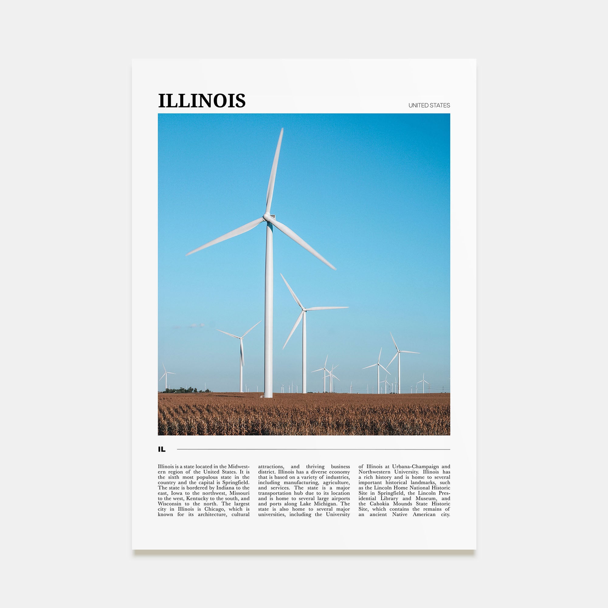 Illinois Travel Color No 1 Poster