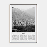 Imlil Travel B&W Poster
