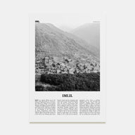 Imlil Travel B&W Poster