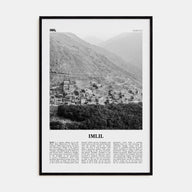 Imlil Travel B&W Poster
