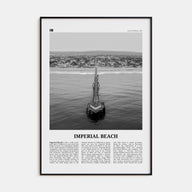Imperial Beach Travel B&W Poster
