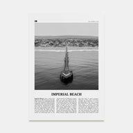 Imperial Beach Travel B&W Poster