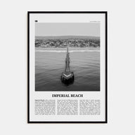 Imperial Beach Travel B&W Poster