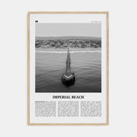 Imperial Beach Travel B&W Poster