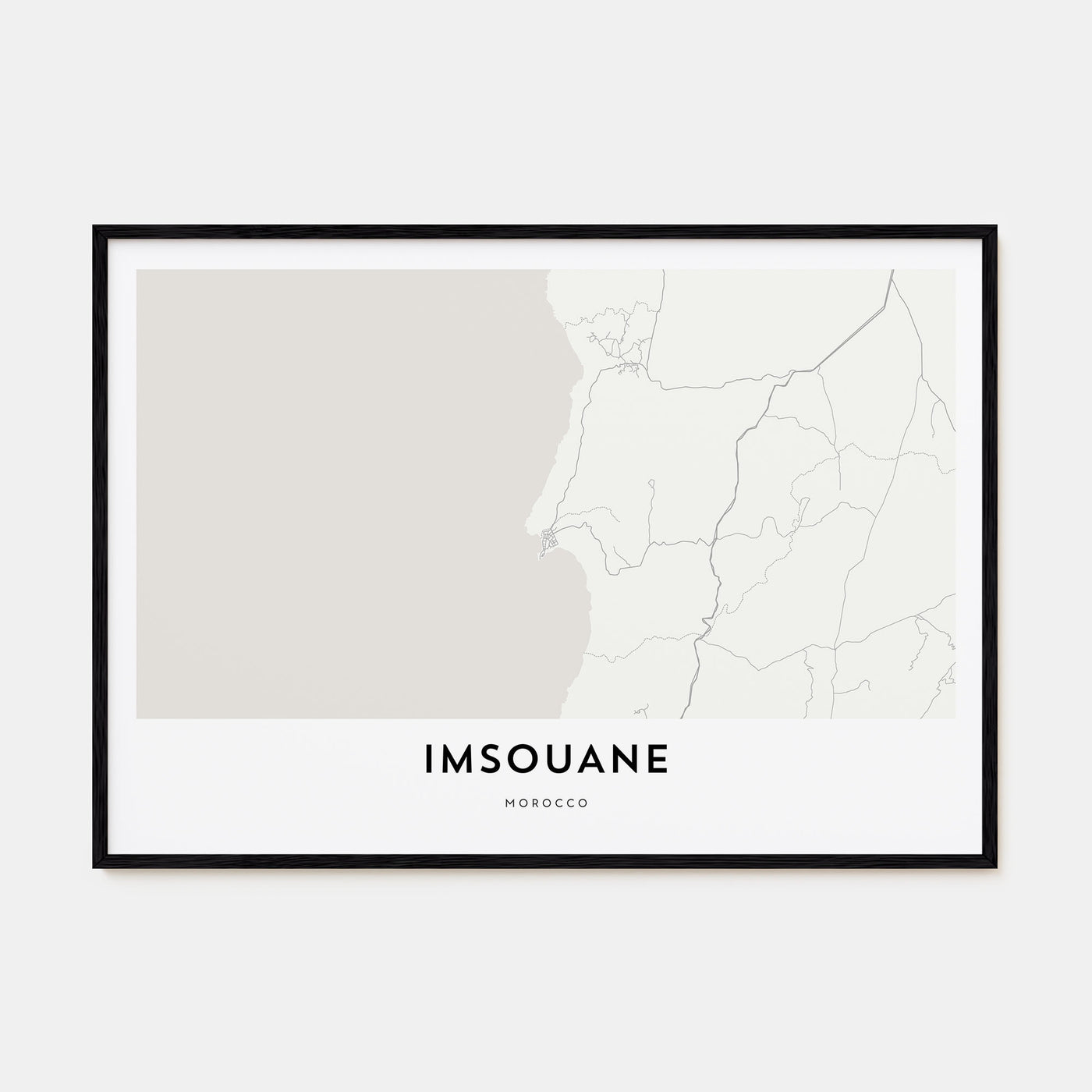 Imsouane Map Landscape Poster