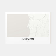Imsouane Map Landscape Poster