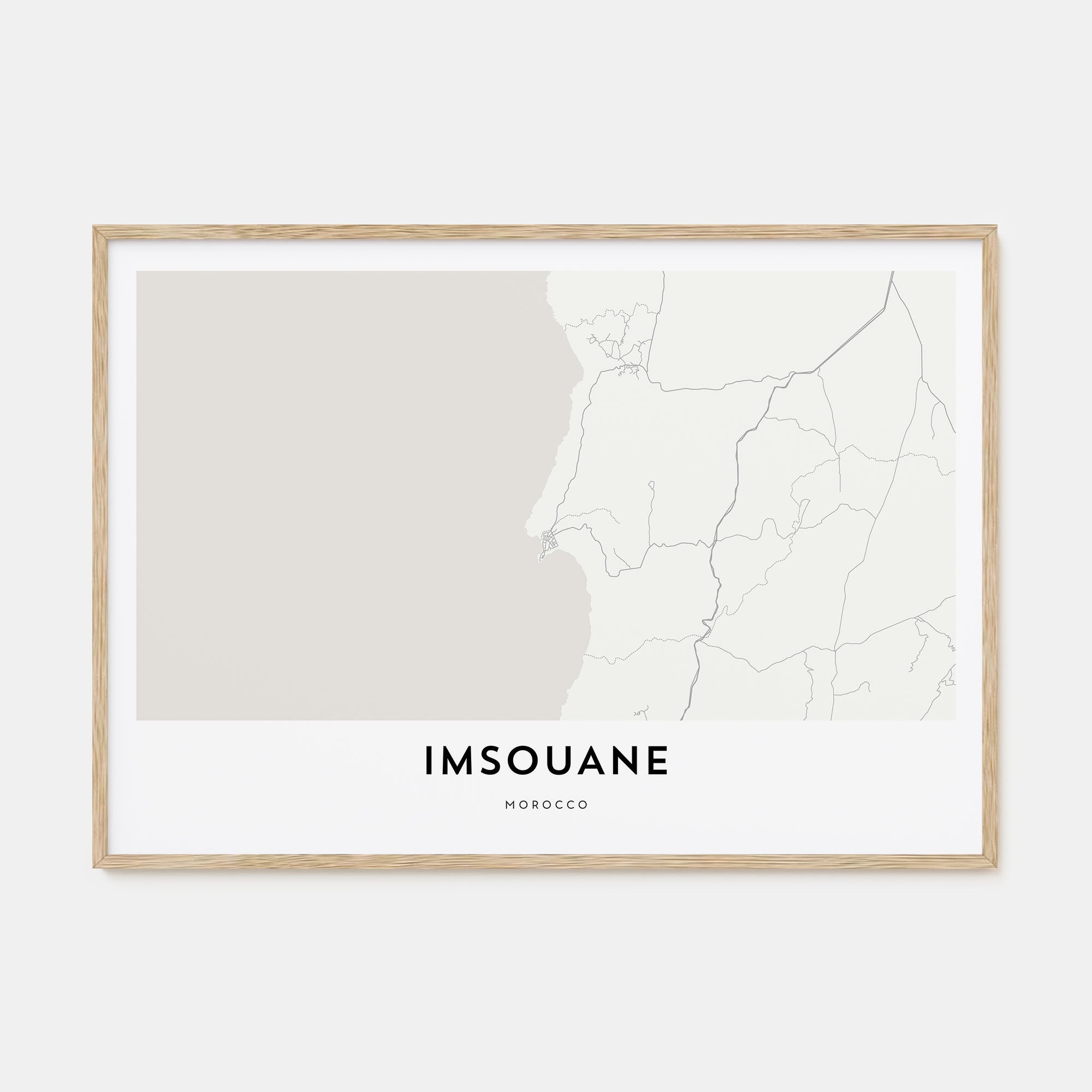 Imsouane Map Landscape Poster