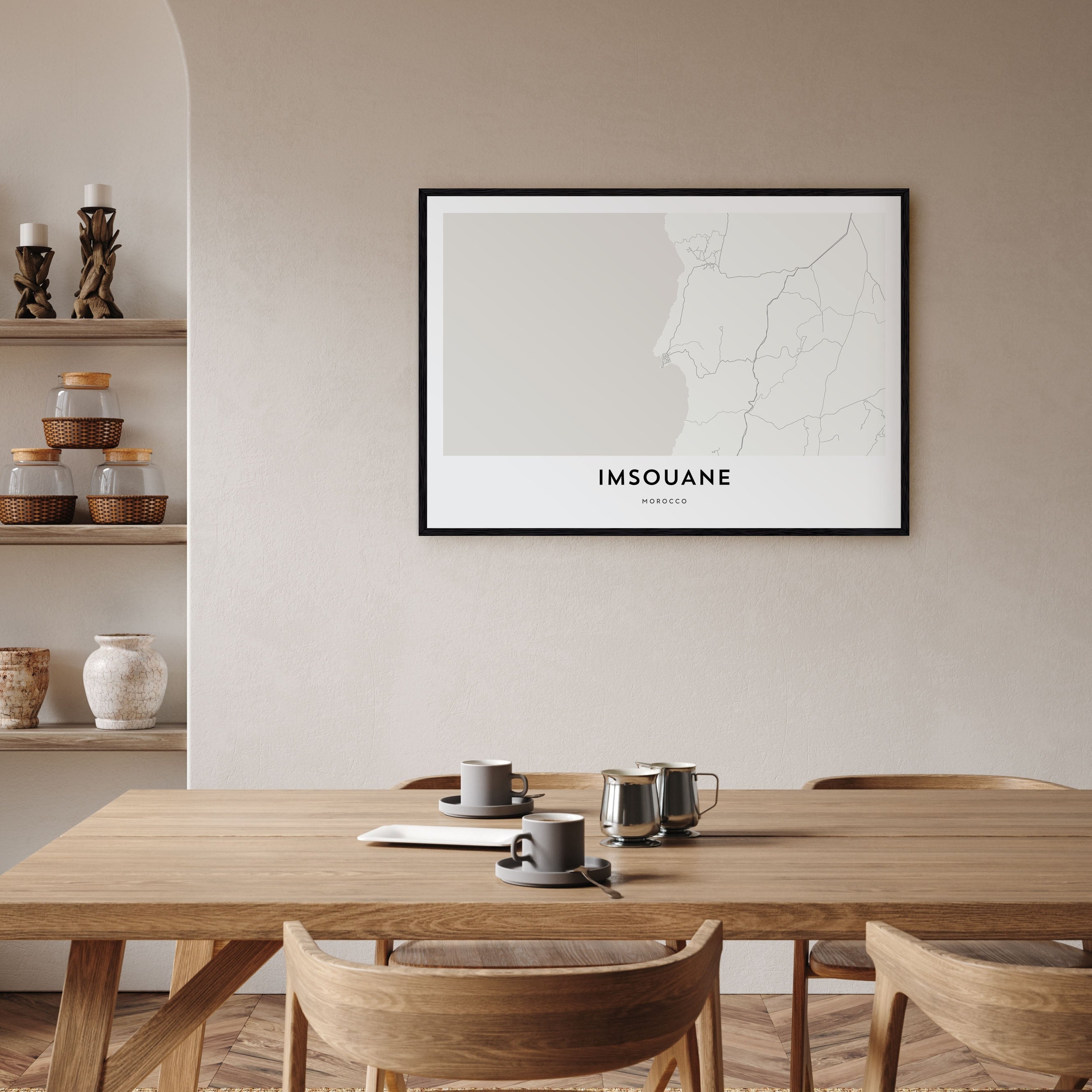 Imsouane Map Landscape Poster