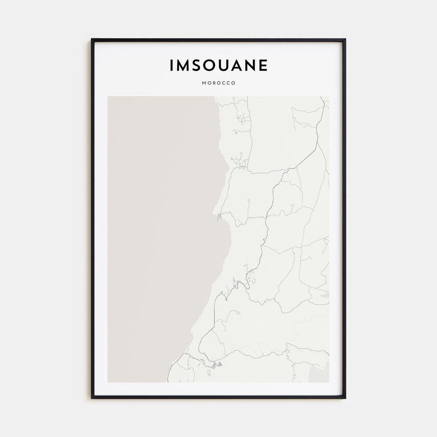 Imsouane Map Portrait Poster