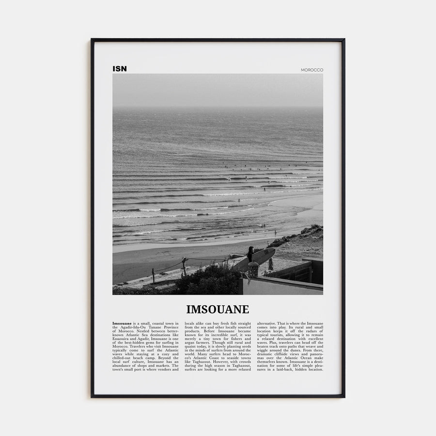Imsouane Travel B&W Poster