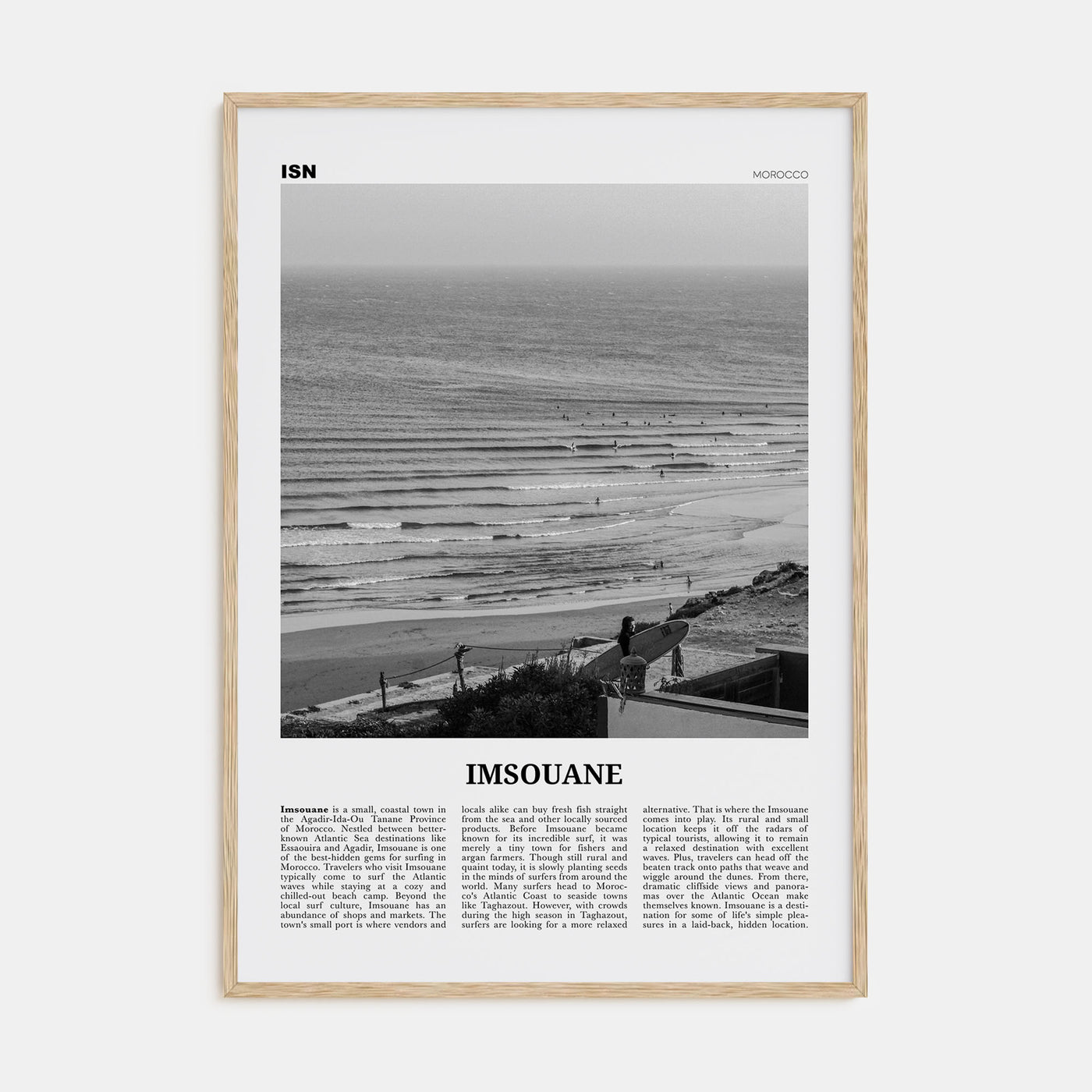 Imsouane Travel B&W Poster