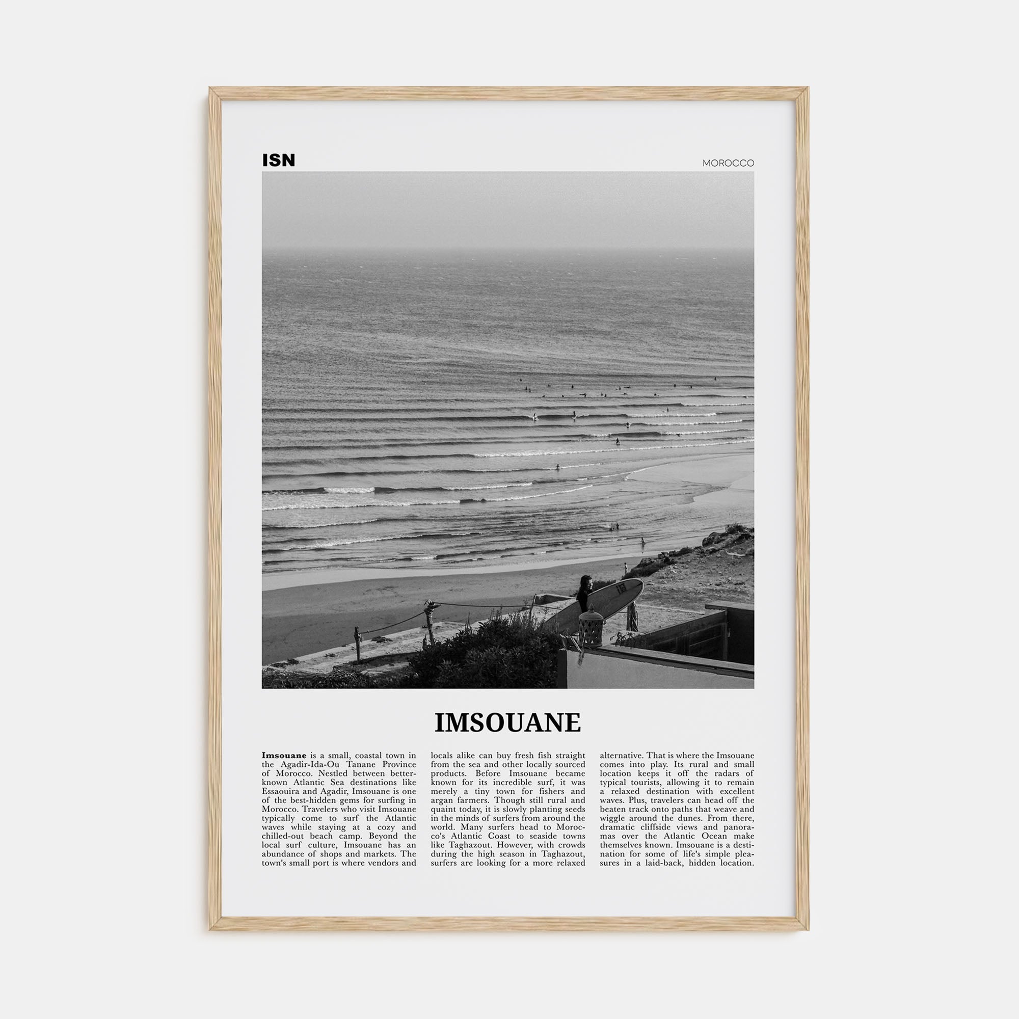 Imsouane Travel B&W Poster