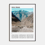 Inca Trail Travel Color Poster