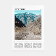 Inca Trail Travel Color Poster