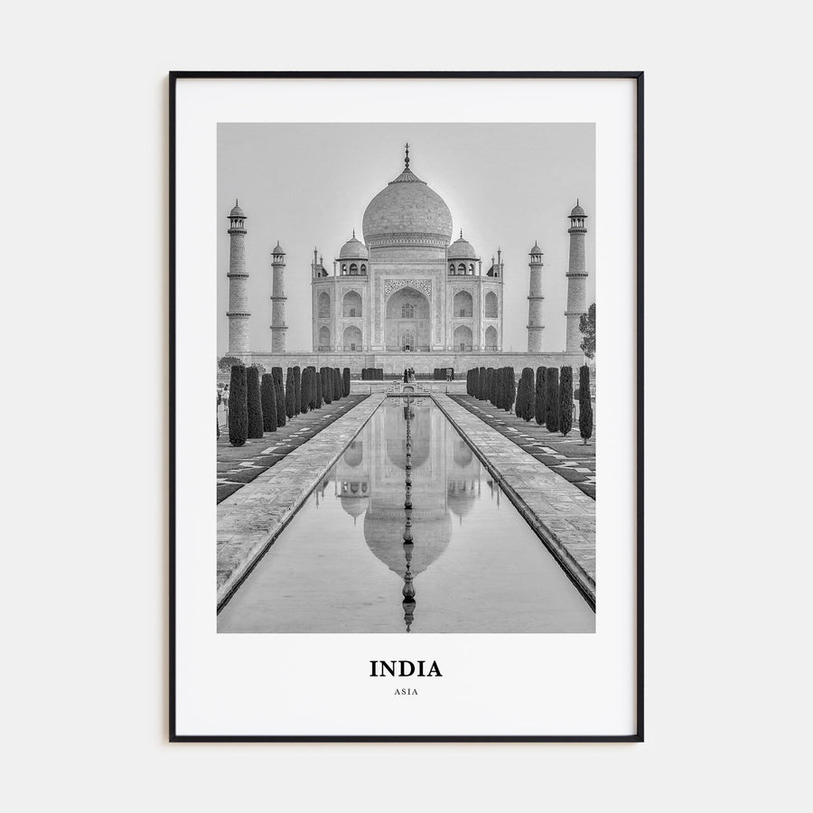 India Portrait B&W Poster
