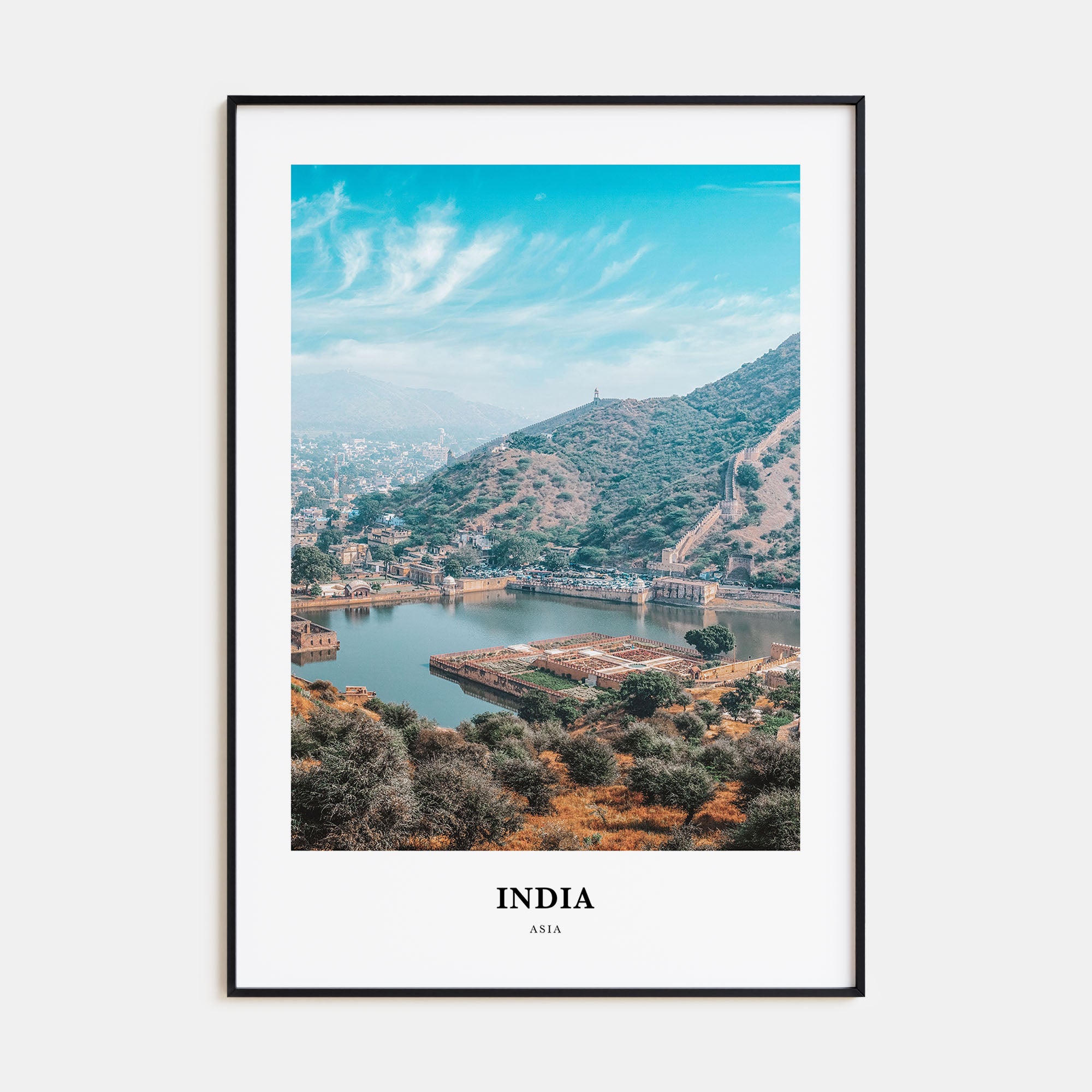 India Portrait Color Poster