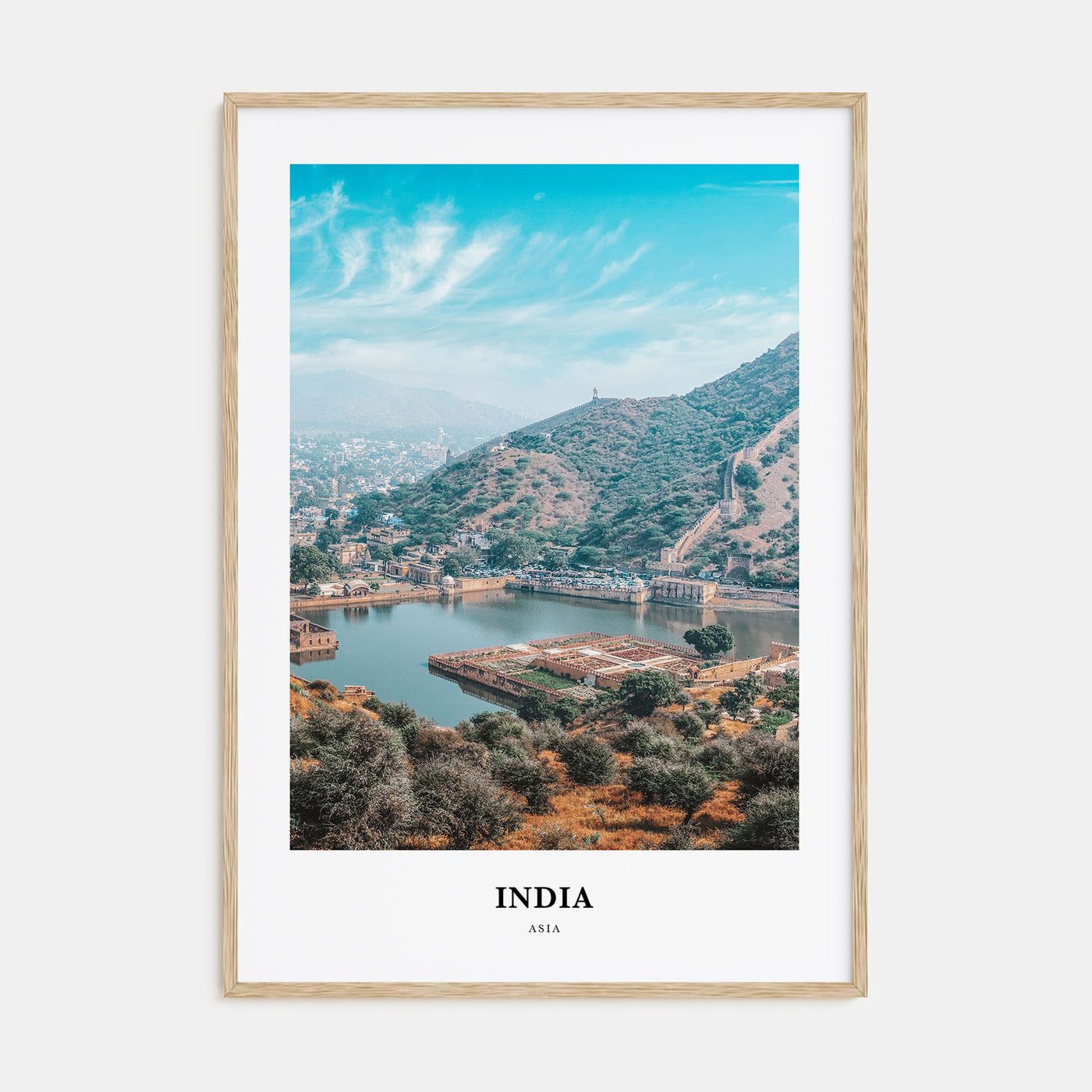 India Portrait Color Poster