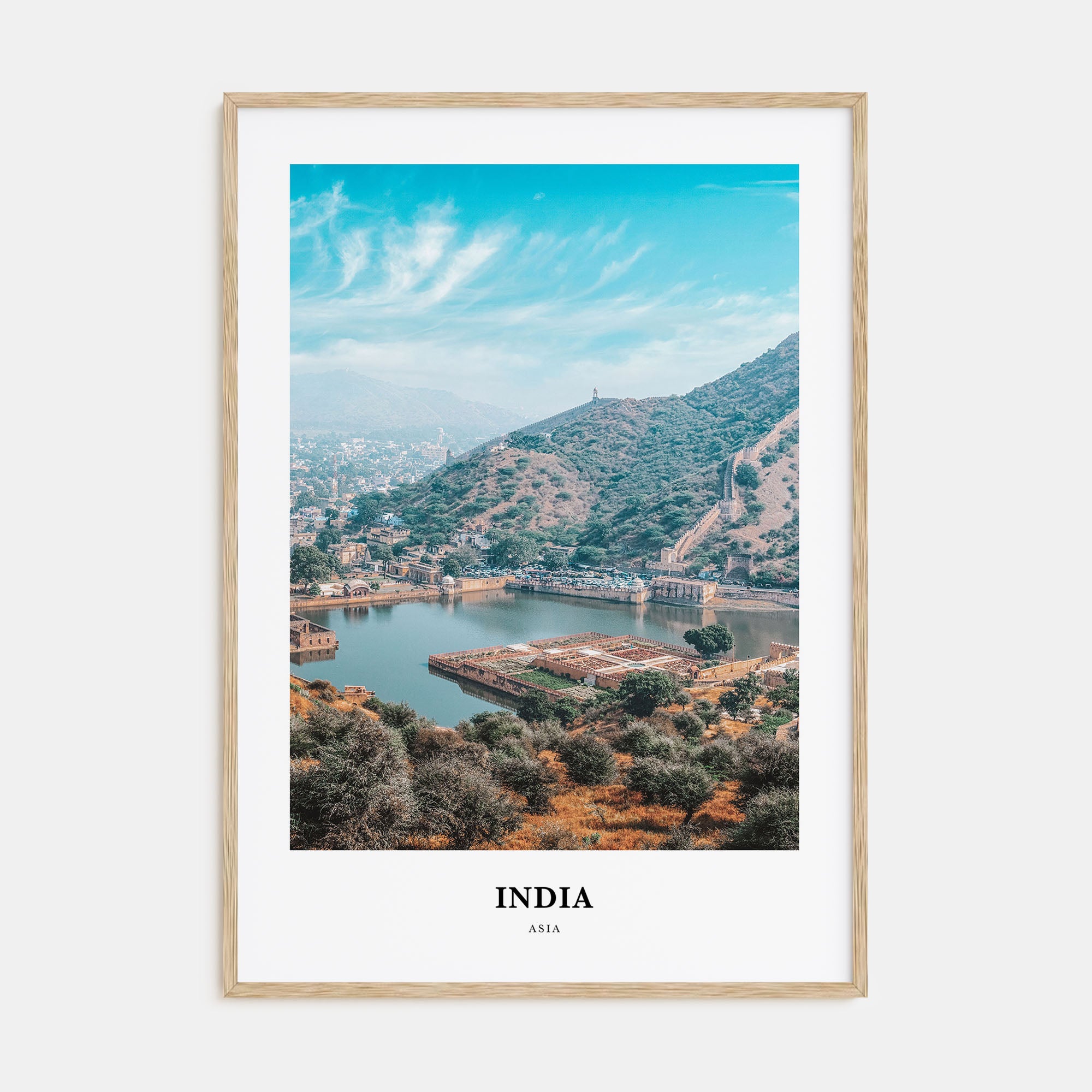 India Portrait Color Poster