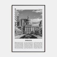 Indiana Travel B&W No 2 Poster