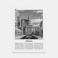 Indiana Travel B&W No 2 Poster