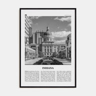 Indiana Travel B&W No 2 Poster