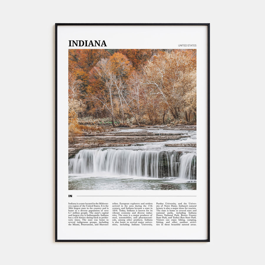 Indiana Travel Color Poster