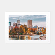 Indianapolis Landscape Color Poster