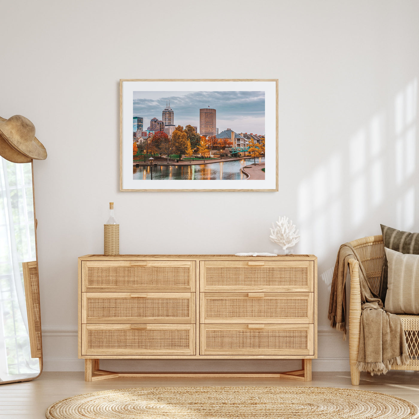 Indianapolis Landscape Color Poster