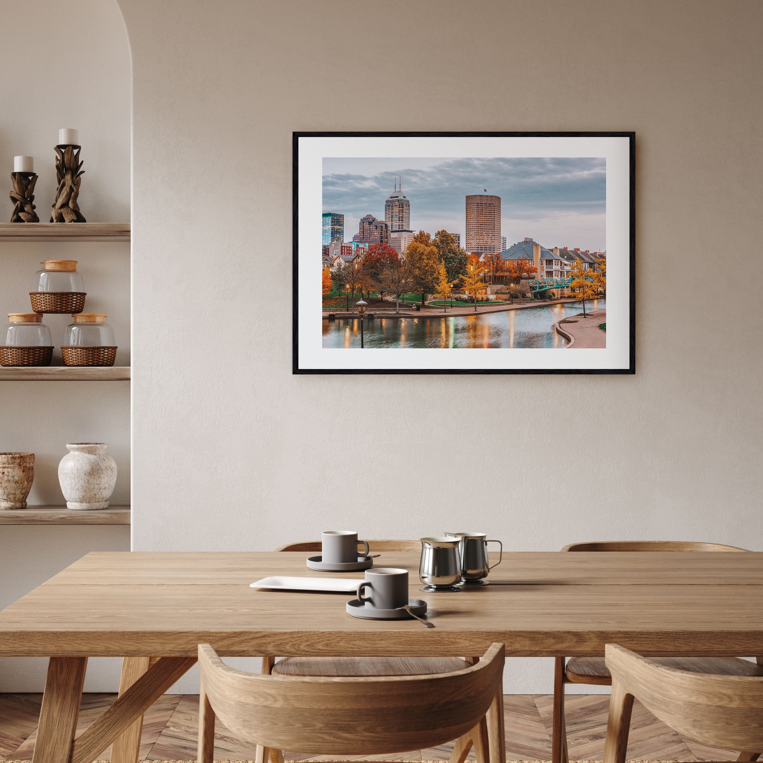 Indianapolis Landscape Color Poster