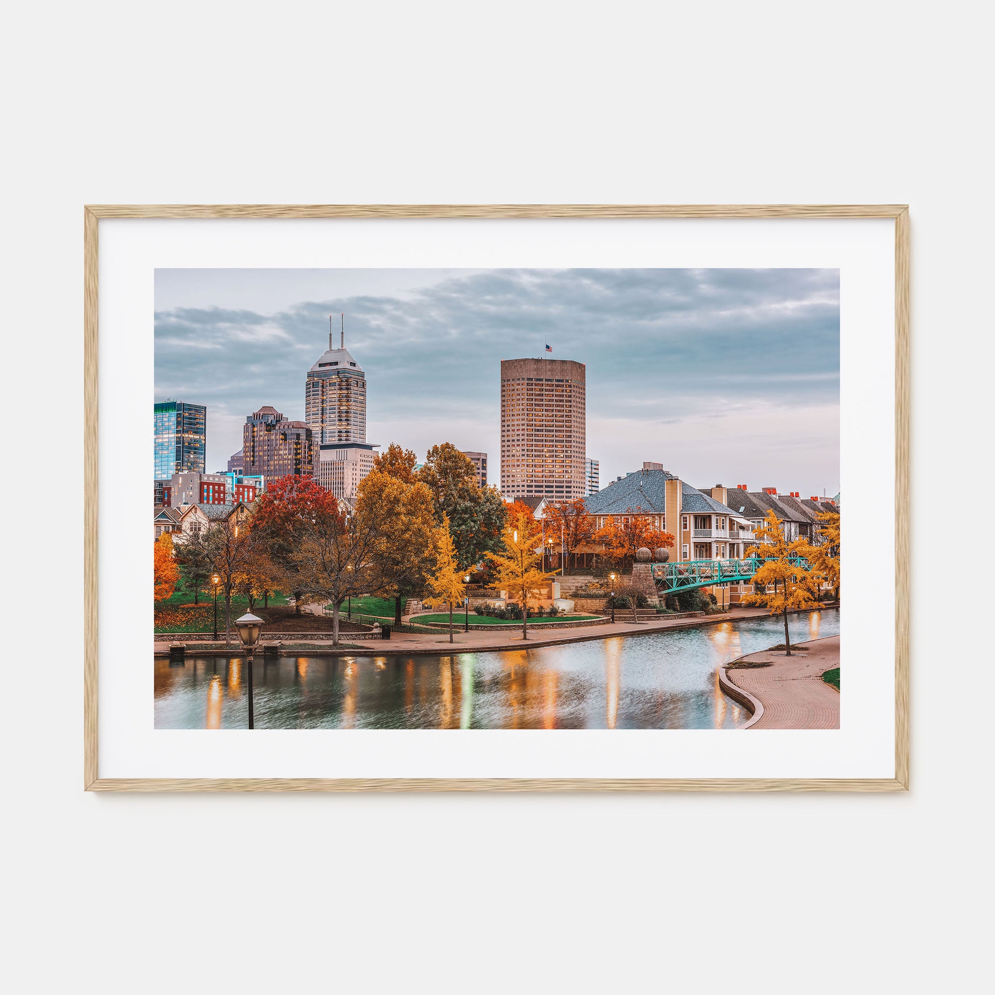 Indianapolis Landscape Color Poster