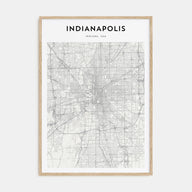 Indianapolis Map Portrait Poster