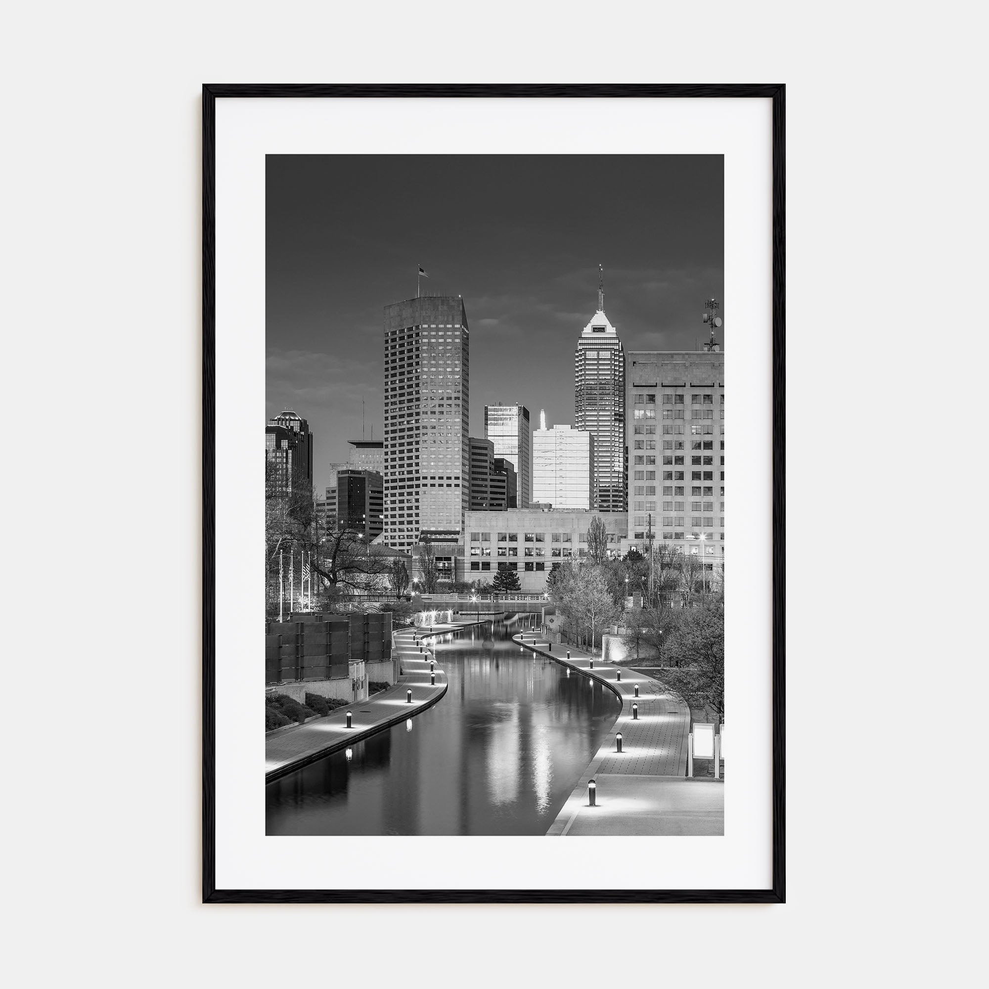 Indianapolis Photo B&W No 2 Poster