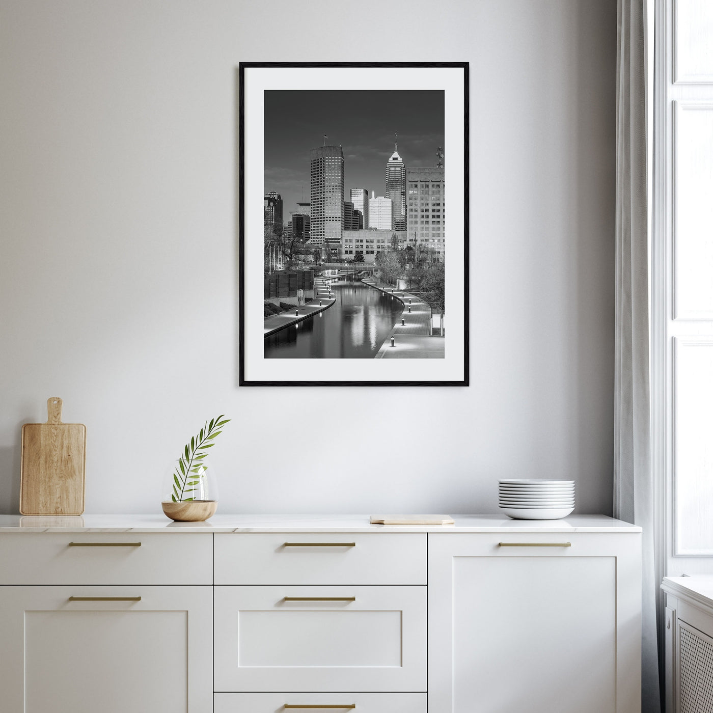Indianapolis Photo B&W No 2 Poster