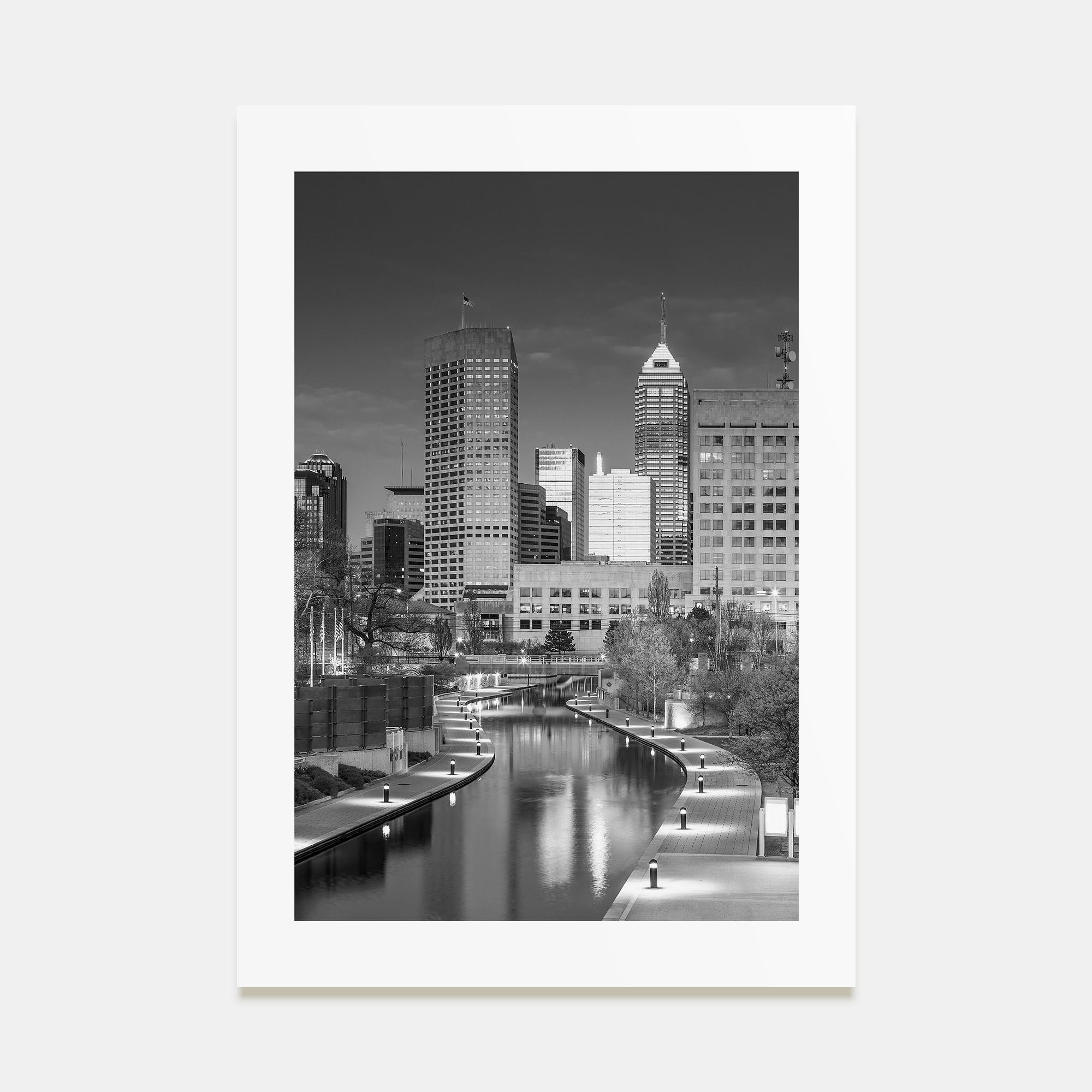 Indianapolis Photo B&W No 2 Poster