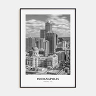 Indianapolis Portrait B&W No 1 Poster