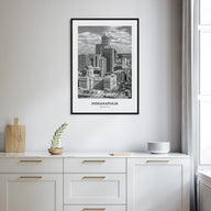 Indianapolis Portrait B&W No 1 Poster