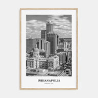 Indianapolis Portrait B&W No 1 Poster